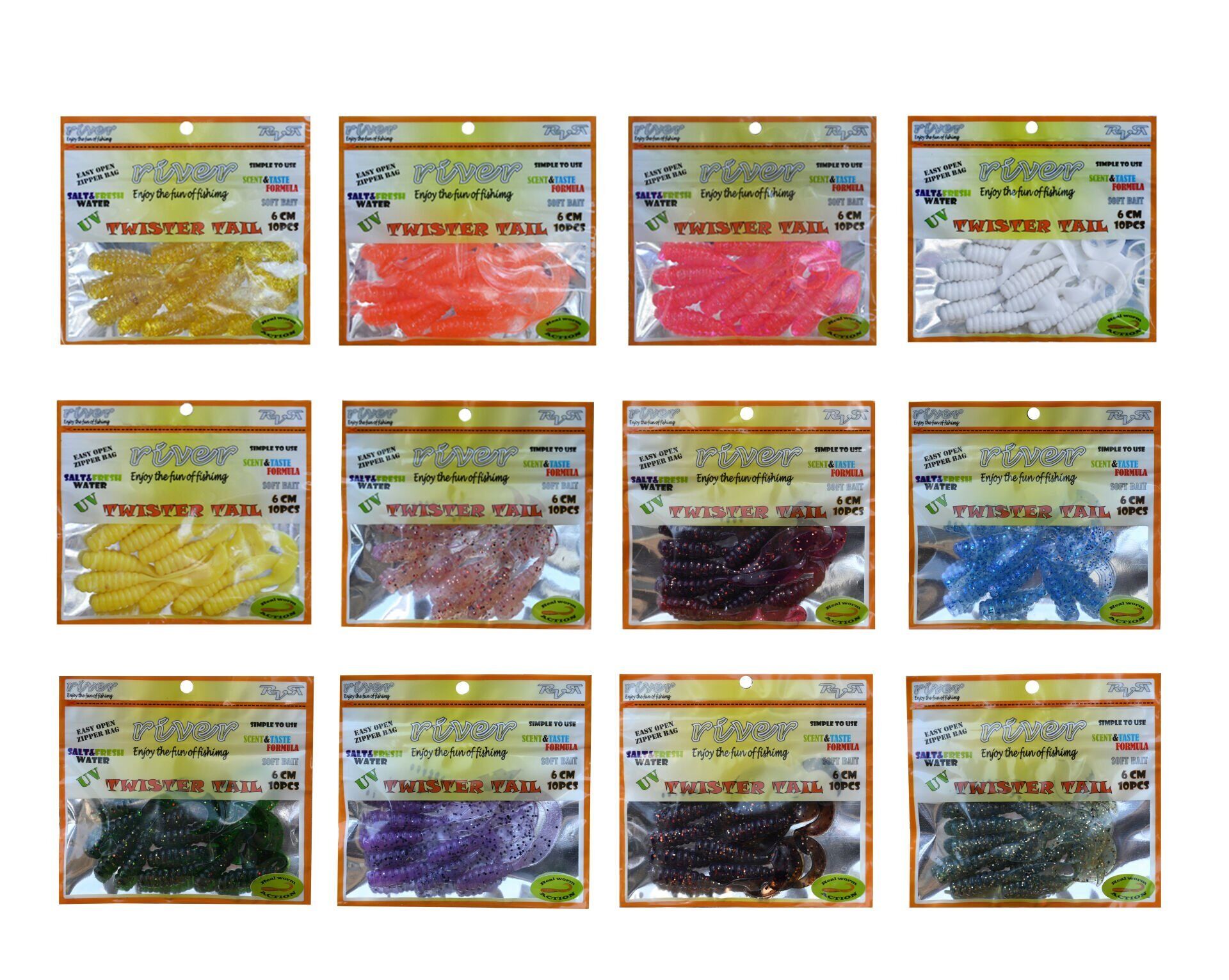 TWISTER TAIL, 6 CM,10P