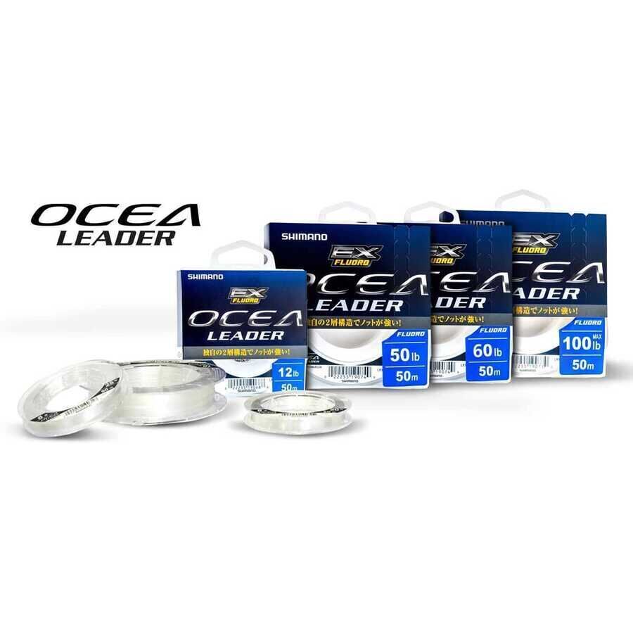 Shimano Ocea EX Fluoro Leader 0.377mm 50m Fluorocarbon Misina 20lb Çeker