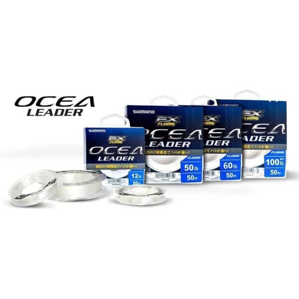 Shimano Ocea EX Fluoro Leader 0.377mm 50m Fluorocarbon Misina 20lb Çeker