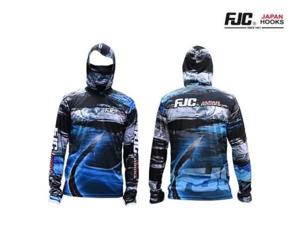 FJC  DİJİTAL BASKILI BAFLI KAPŞONLU UZUN KOL