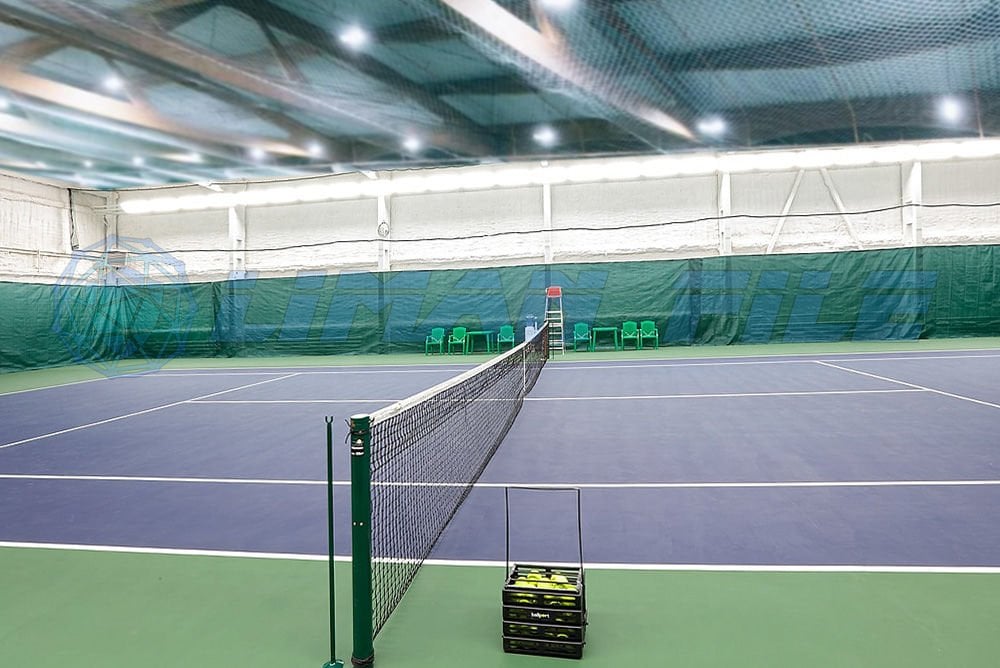 Tenis Kortu Tavan Filesi 2 mm İplik Kalınlığı 4x4 cm Göz Genişliği Beyaz Renk