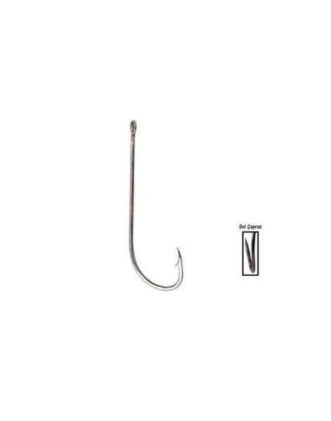 Youvella 1375 Uzun Pala Delikli Çapraz Lüfer İğnesi 100lü Kutu Nikel