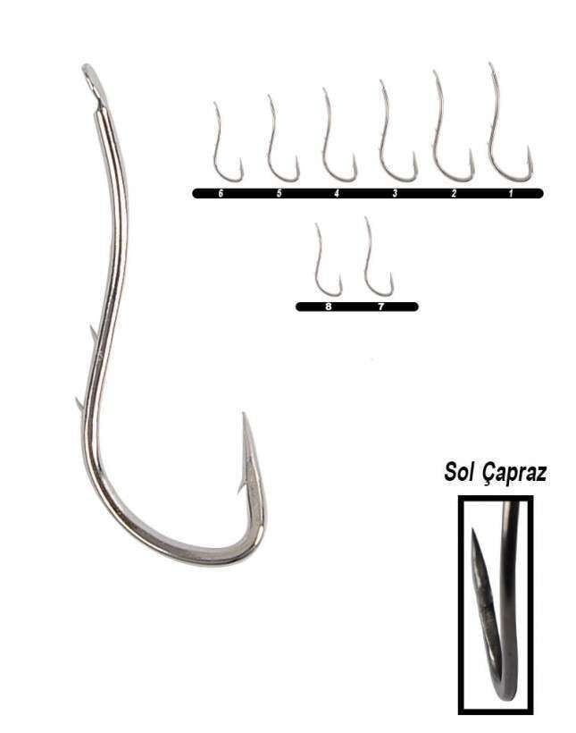 Hayabusa HRYU 191 Tırnaklı Canlı Yem İğnesi 15li Paket Nikel