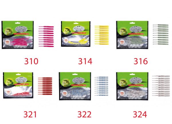 Mutant 3513 Serpentine 5cm Aromalı LRF Silikon Suni Yem 10'lu Paket 314