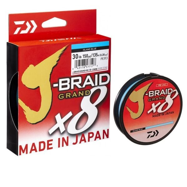 Daiwa JB Grand 8B 0.13 mm İsland Blue 135m İp Misina 8.5kg Çeker