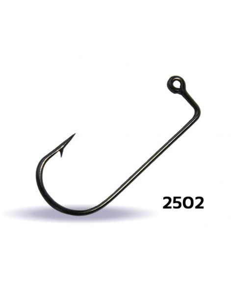 Youvella 2502 Jig Head İğnesi Delikli Uzun 100'lü Kutu Black Nikel 1/0