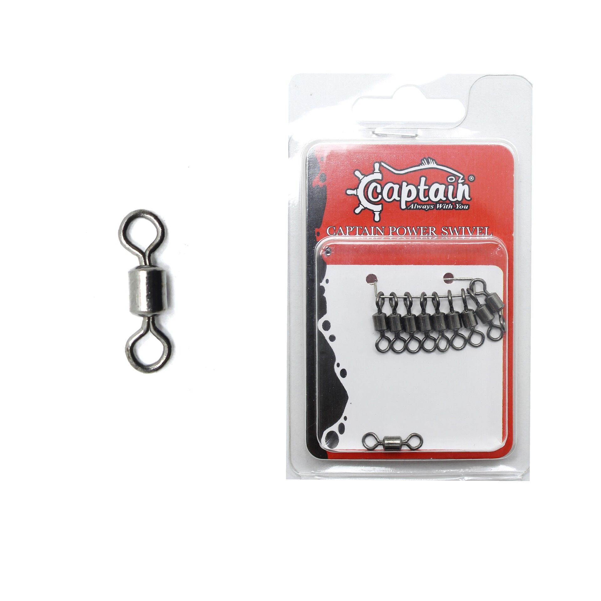 Captain 5009 Fırdöndü Rolling 10'lu Paket Black Nickel 7