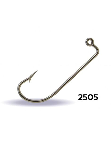Youvella 2505 Jig Head İğnesi Dövme Delikli Uzun 100'lü Kutu Nikel 4/0