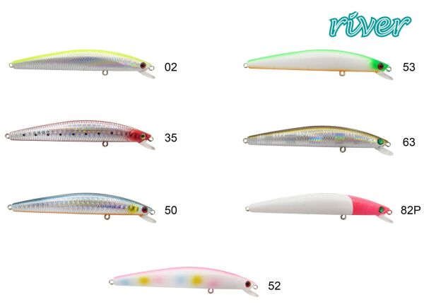 River Thin Banger 95F 9.5Cm 8.5G Maket Balık 35