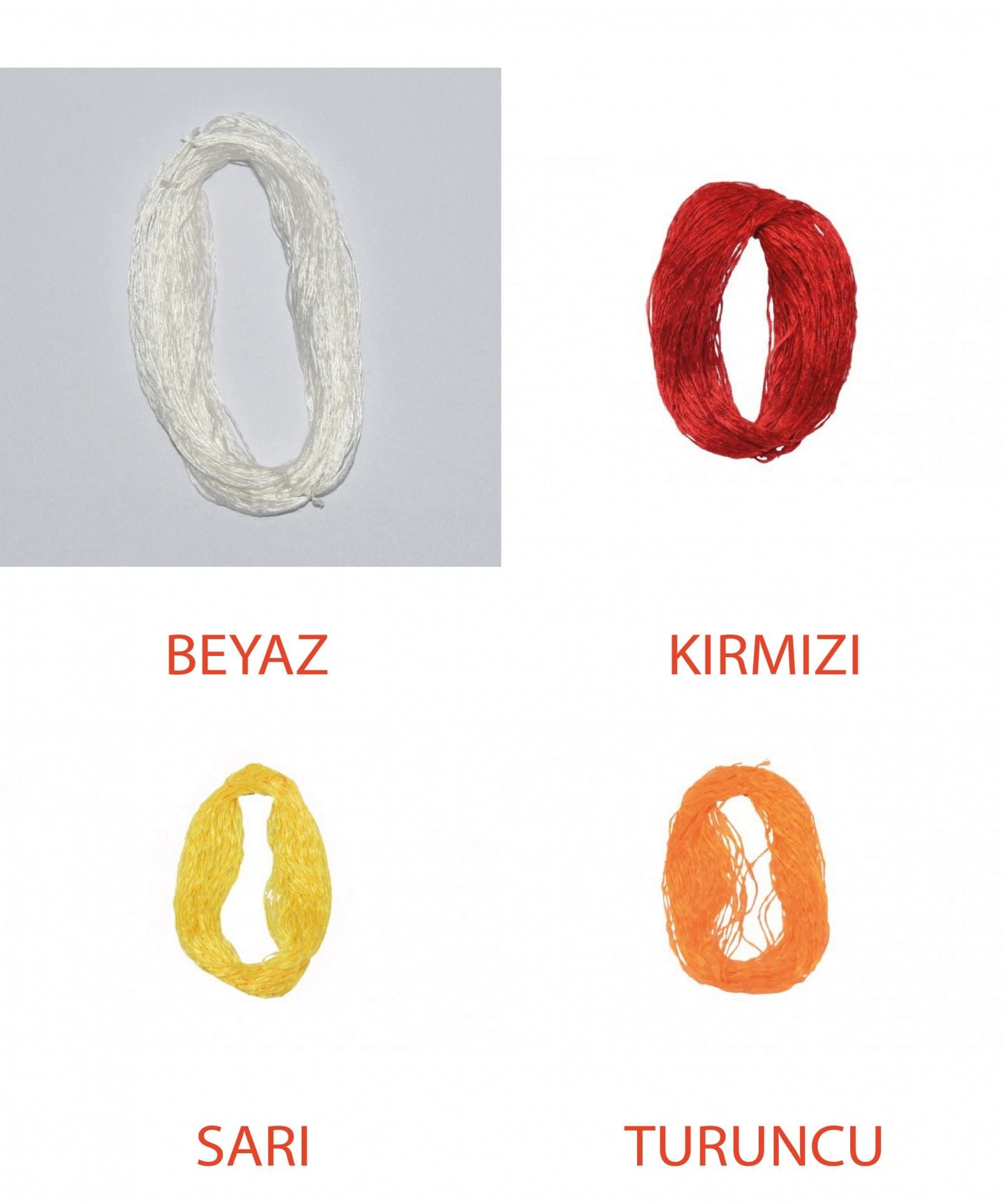 Captain Zargana İpeği Saf İpek 10lu Paket Beyaz