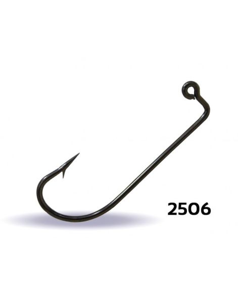 Youvella 2506 Jig Head İğnesi Dövme Delikli Uzun 100'lü Kutu Black Nikel 3/0