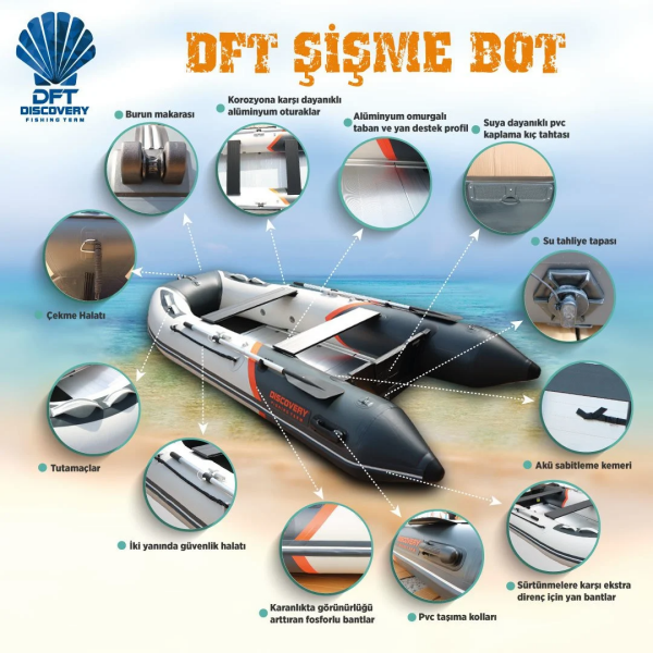 DFT DISCOVERY Şişme Bot MX360AL 360cm Seri