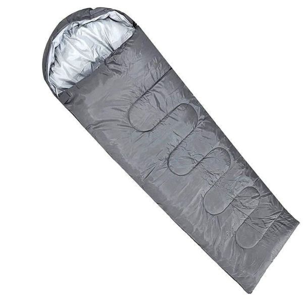 DFT 190cm+30 cm Başlık 5/15° Gri Uyku Tulumu