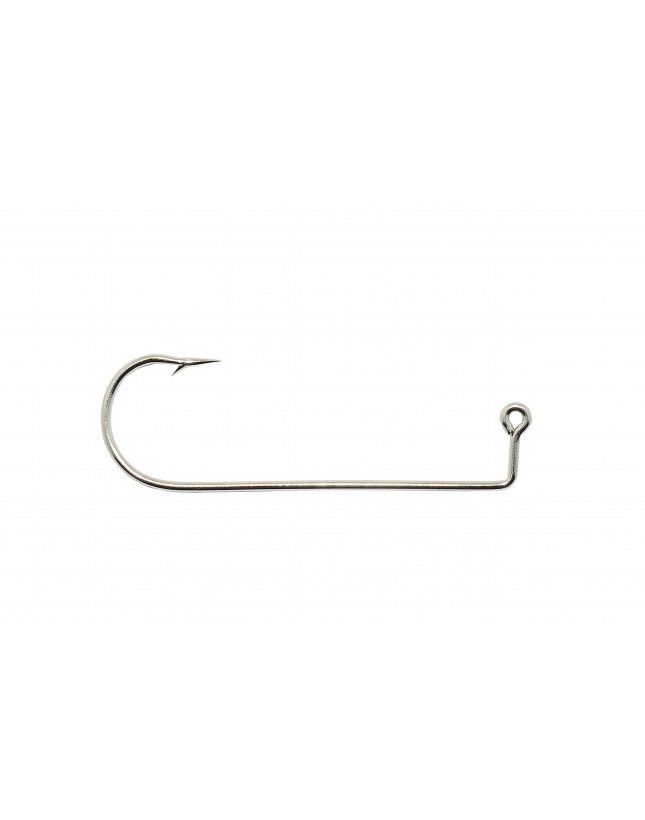 Youvella 2508 Jig Head İğnesi Delikli Extra Uzun 100'lü Kutu Nikel 4/0