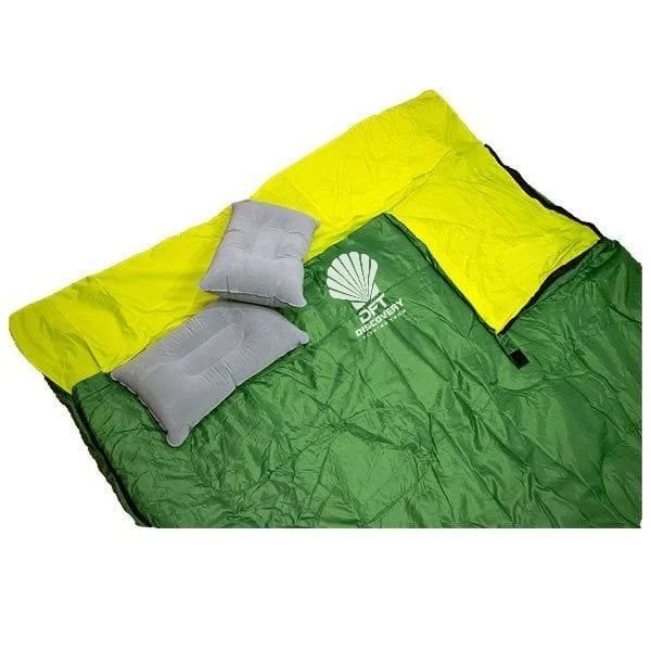 DFT 190+30 cm Başlık -5° Yeşil Çift Kişilik Uyku Tulum