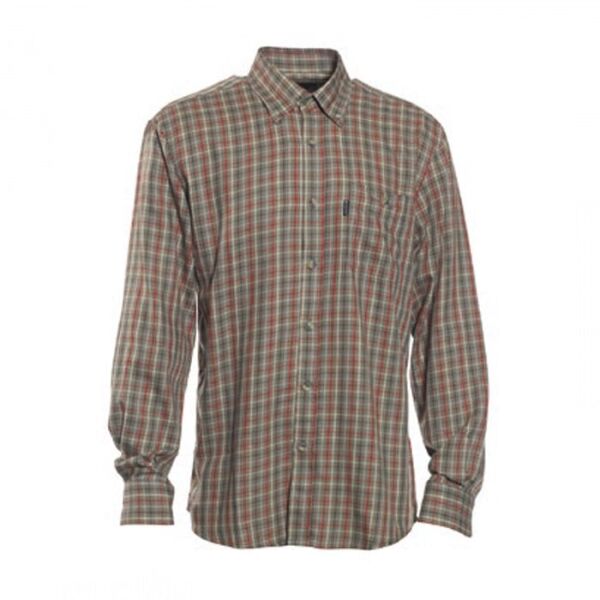 T. DEERHUNTER Waylon 499 Red Kareli  Uzun Kol Gömlek 39/40