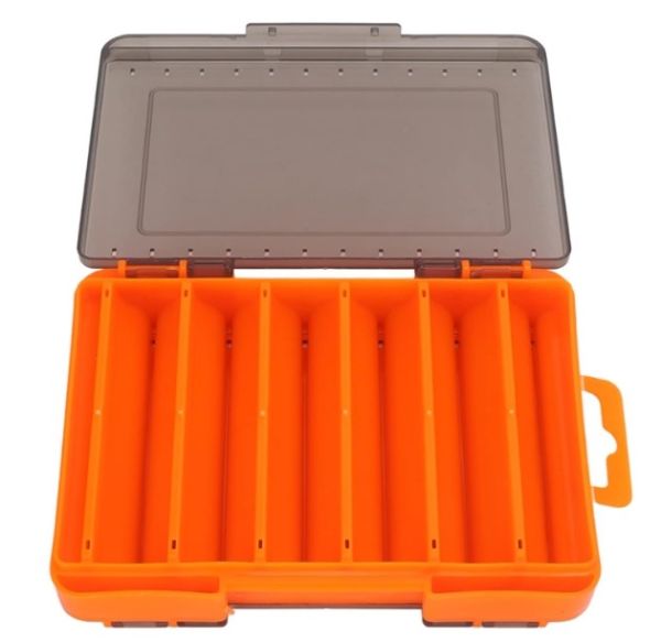 Captain 7218 Sahte Balık Kutusu 10 Gözlü 20x15x4.5cm Orange
