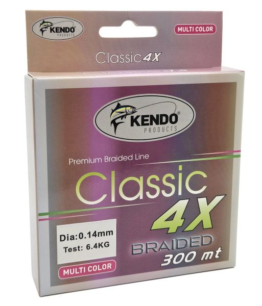 Kendo Classic 4X 300m Multicolor Örgü İp 0.16mm