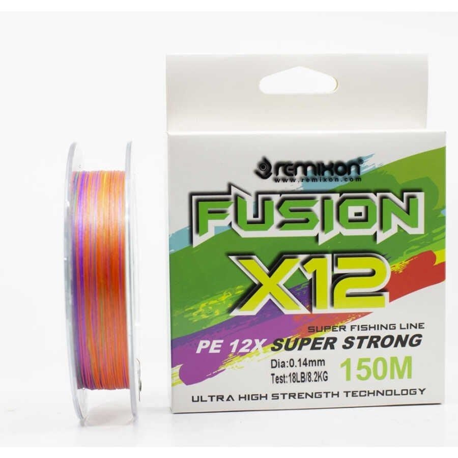 Remixon Fusion X12 0.20 mm 150m Multi Color İp Misina 11.8kg Çeker