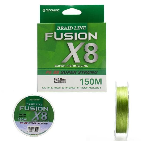 Remixon Fusion X8 0.20 mm 150M Green İp Misina 11.4kg Çeker