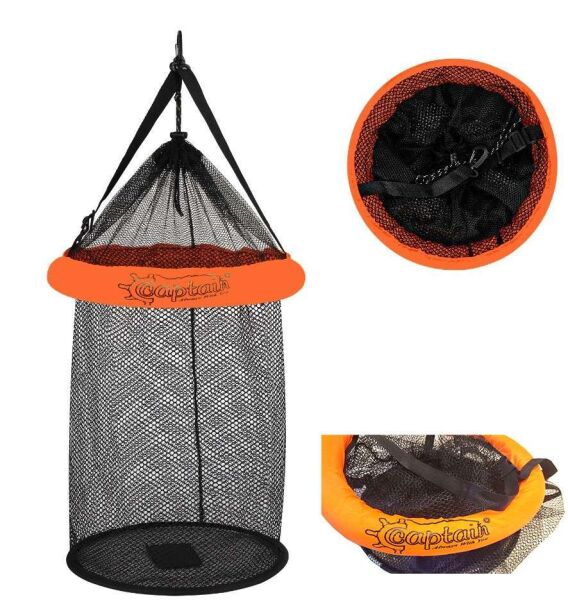 Captain 6615 Fileli Livar Şamandralı Balık Sepeti 50x90cm