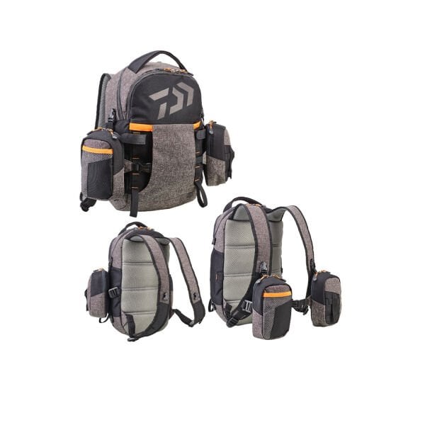 DAIWA BALIKÇI ÇANTASI GRİ TURUNCU  30*14*48CM