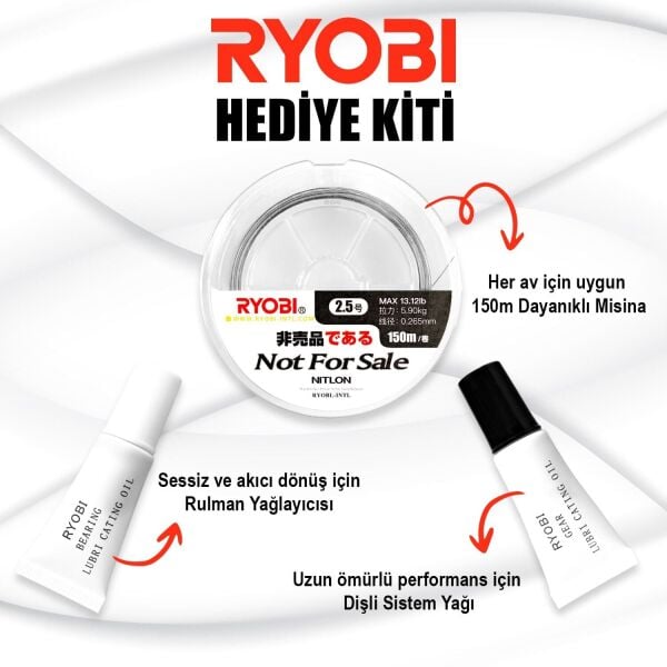 Ryobi TT Power 8000 6+1 Bilyalı 5.0:1 Devirli Genel Kullanım Makine