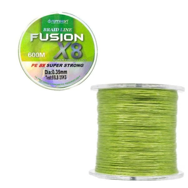 Remixon Fusion X8 0.25 mm 600M Green İp Misina 15kg Çeker