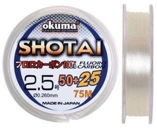Okuma Shotai 0.165 mm 75 m Fluorocarbon Misina 1.81kg Çeker