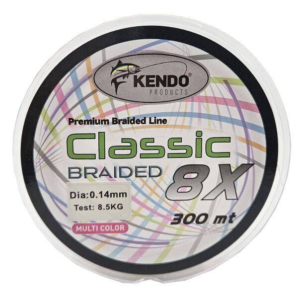 Kendo Classic 8X 300m Multicolor Örgü İp 0.14mm