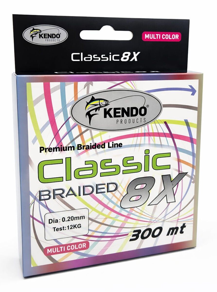 Kendo Classic 8X 300m Multicolor Örgü İp 0.14mm