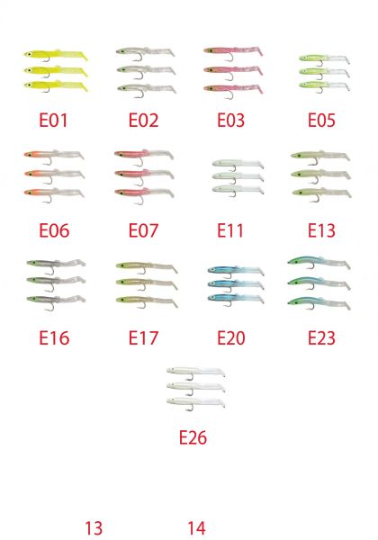 Captain 3525 Eel Fish 7.5cm Silikon Zargana Suni Yem 3'lü Paket E03 Pink G