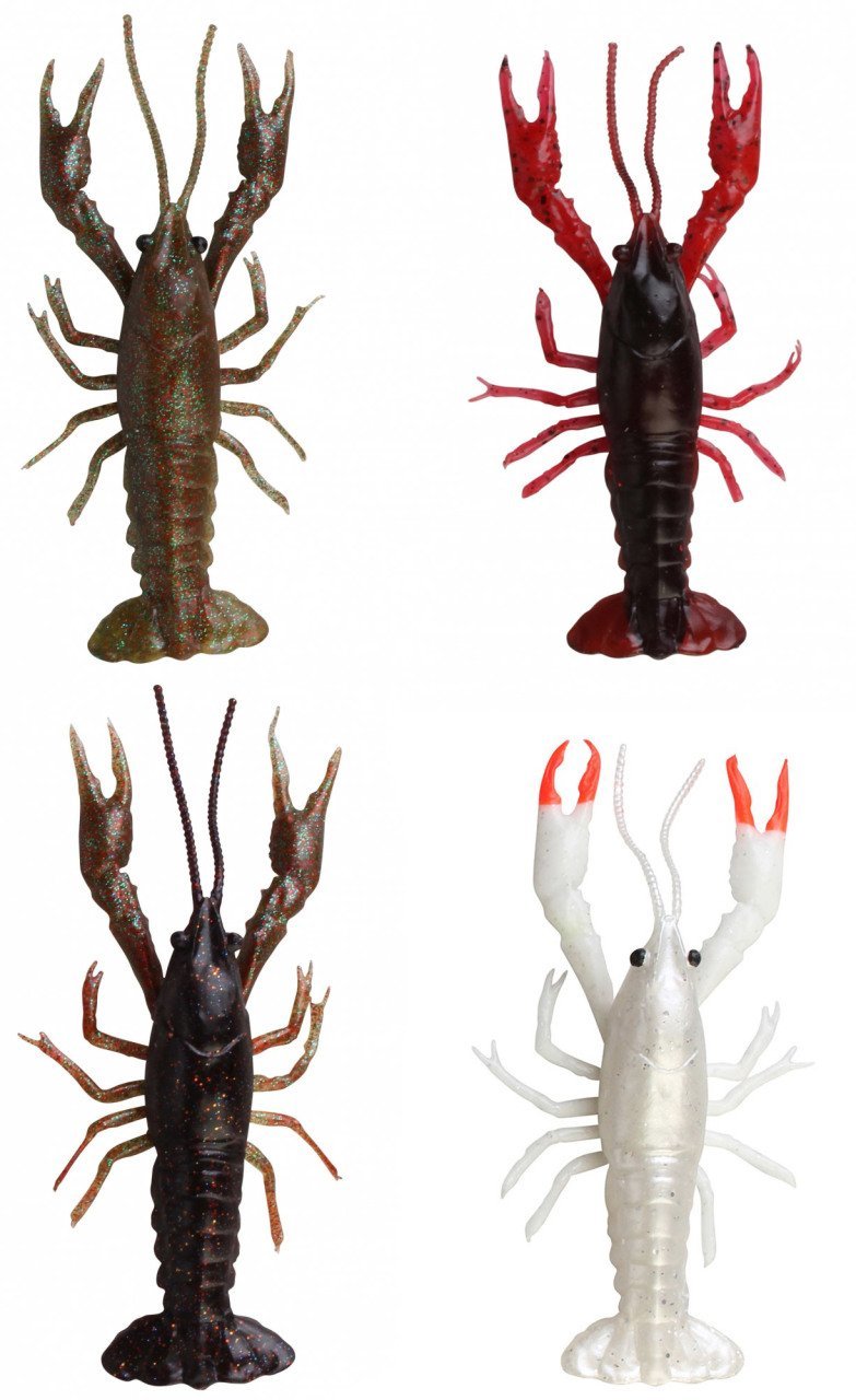 Savage gear LB 3D Crayfish 8 cm 4 gr F 4 Adet Sahte Balık Black Brown