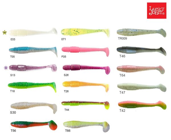 Lucky John Tioga Fat 3.9'' (9.91 cm) 5P Silikon Yem T66