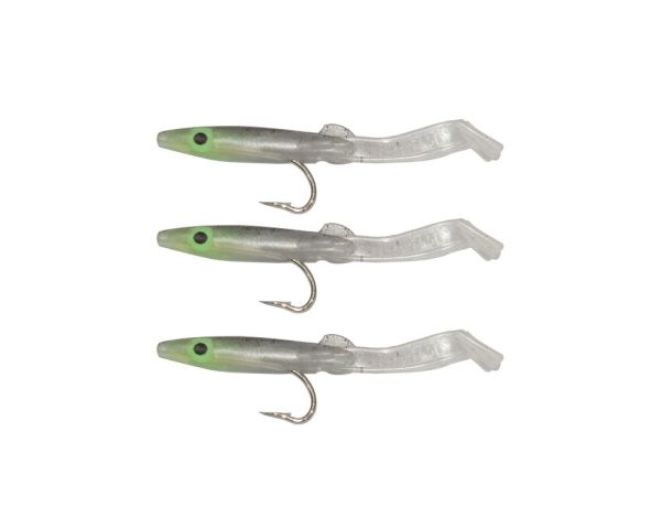 Captain 3526 Eel Fish 5cm Silikon Zargana Suni Yem 3'lü Paket E16 Black