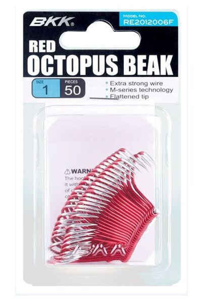 BKK Red Octopus Beak 50 Adet Olta İğnesi 3/0