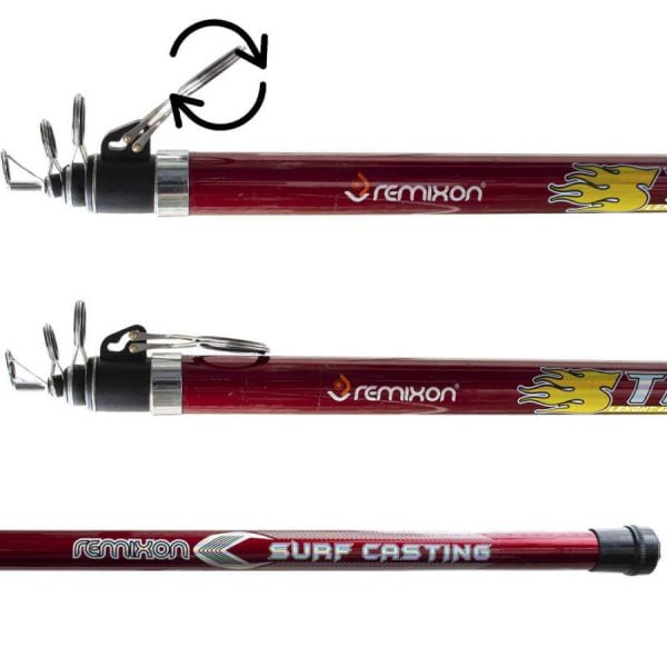 Remixon Strong 420 cm 100-250g Atarlı Kırmızı Surf Kamış