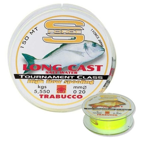 Trabucco S-Force Long Cast 0.45 mm 150m Monoflament Misina 27.5kg Çeker