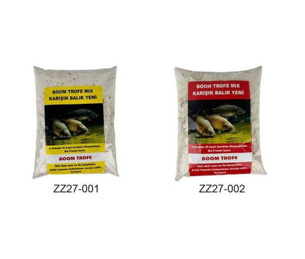 BALIK YEM KATKISI MIX BOM TROFE PAKET 850G Kırmızı