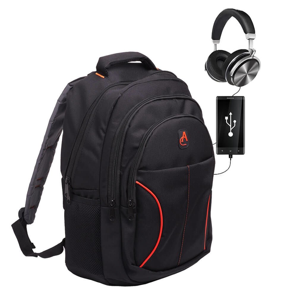 Albastar ProTech 4 Akıllı Sırt Çantası - Smart Bag SİYAH