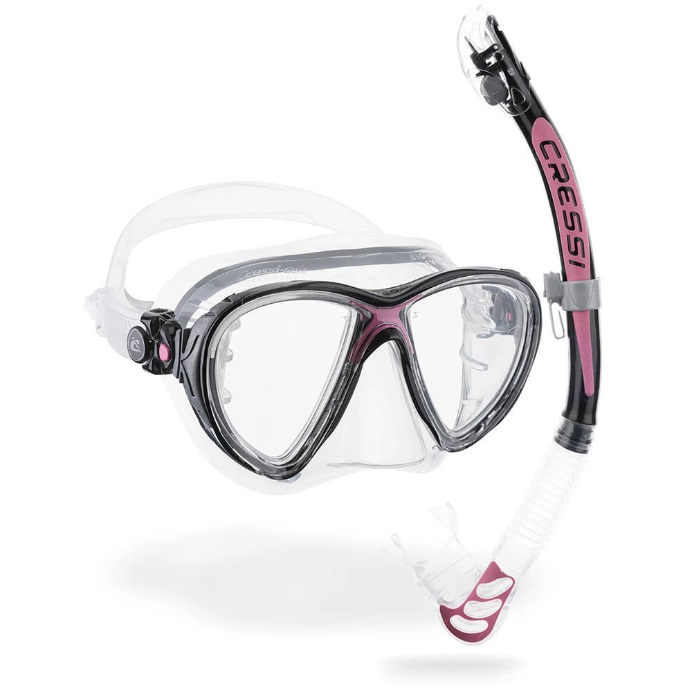 Cressi Big Eyes Evolution Maske Alpha Ultra Dry Şnorkel Seti BLACK/PINK