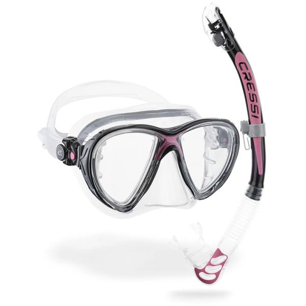 Cressi Big Eyes Evolution Maske Alpha Ultra Dry Şnorkel Seti BLACK/PINK