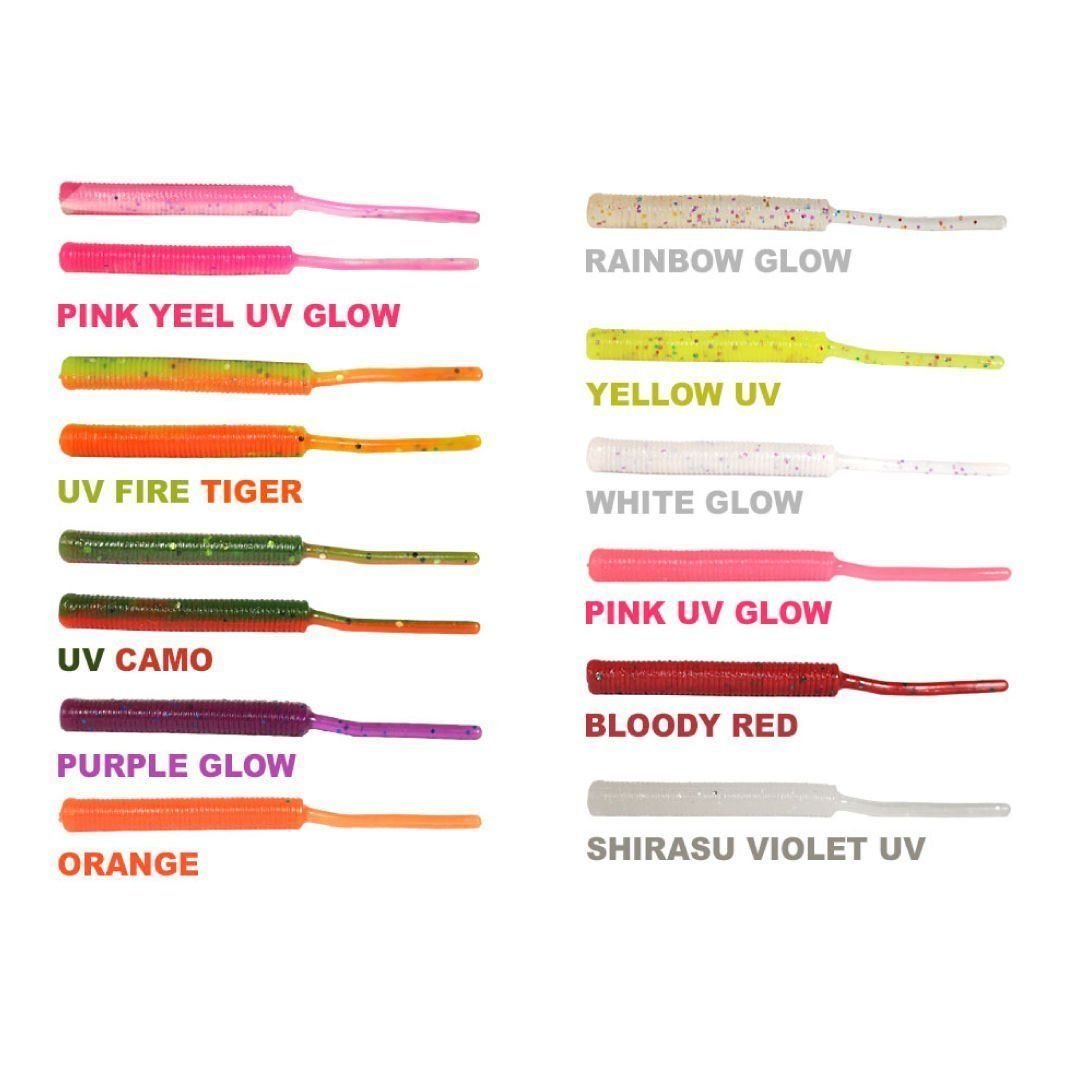 Ryuji Tiny Worm 5 cm LRF Silikonu 18 Adet Renk:Orange