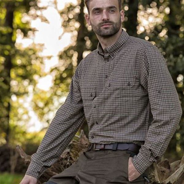T. S.K.DEERHUNTER Tucker 399 Bamboo Uzun Kol Gömlek 41/42