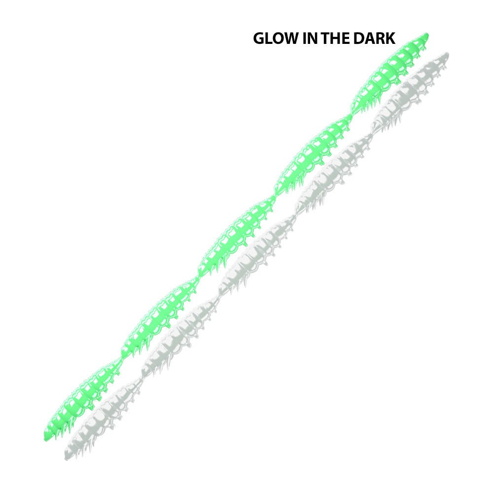 Libra Lures Larva Multi Garlic Suni Yem 000 - GLOW UV GREEN - 25MM