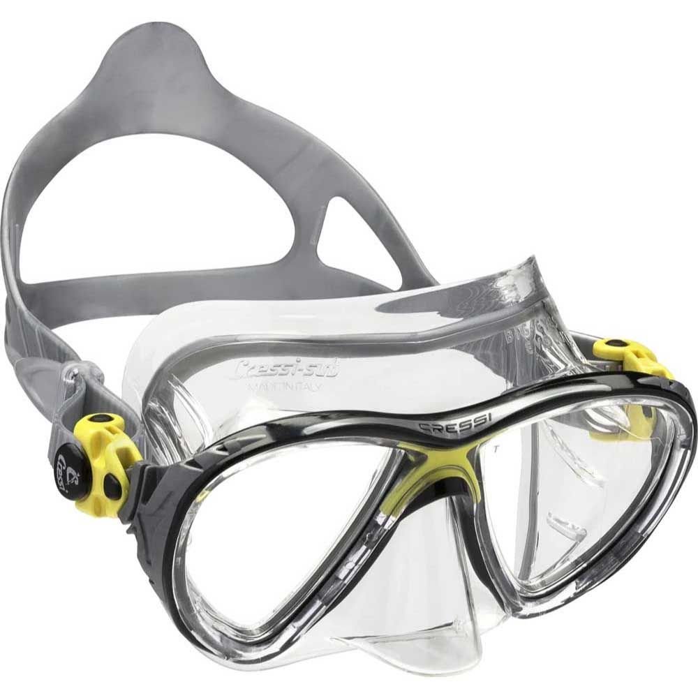Cressi Big Eyes Evolution Crystal Dalış Maskesi CLEAR-YELLOW