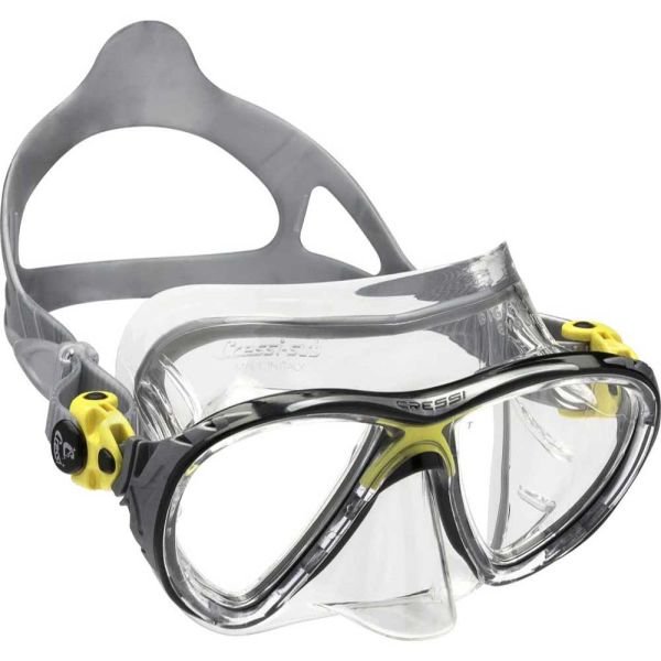Cressi Big Eyes Evolution Crystal Dalış Maskesi CLEAR-YELLOW