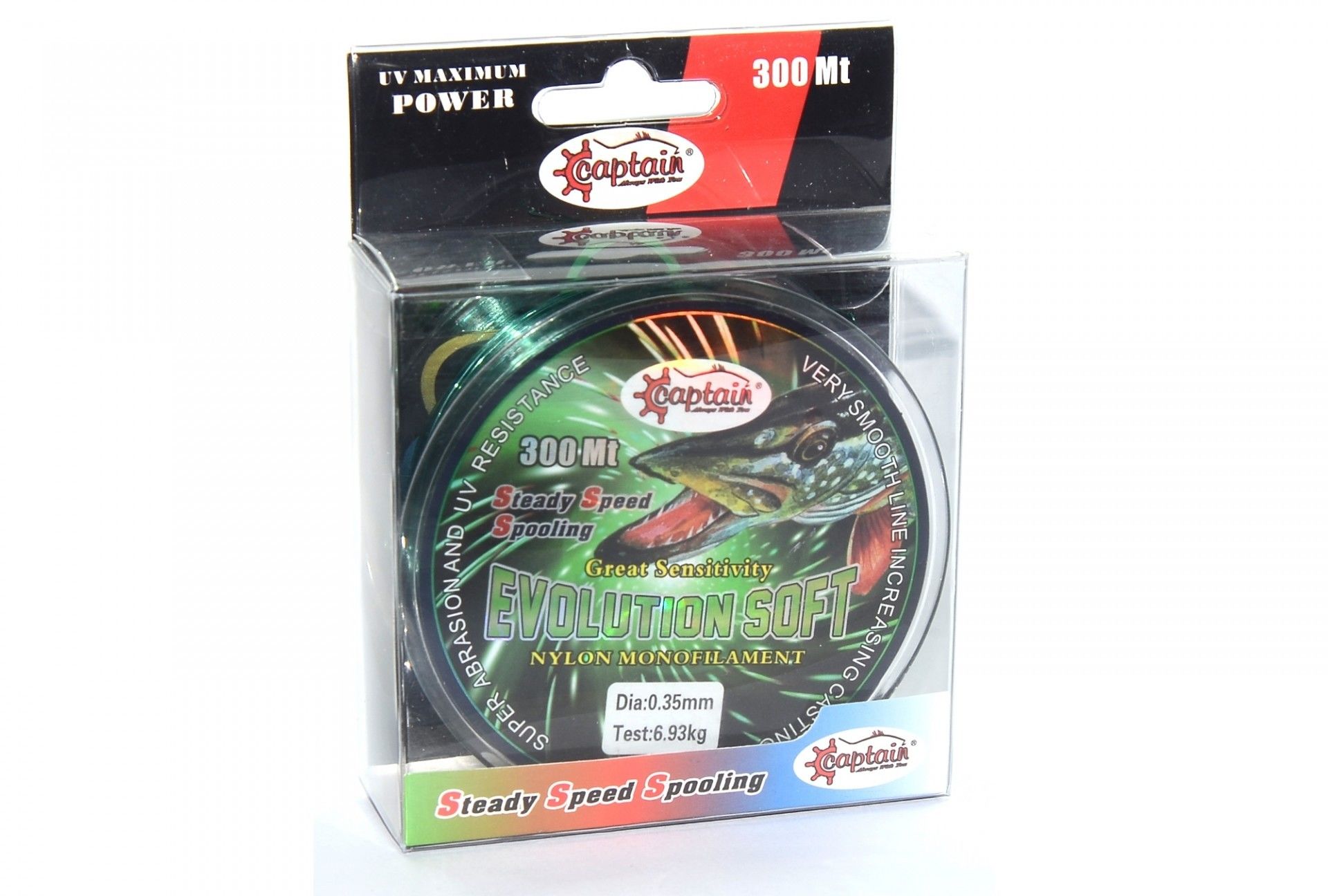 Captain Evolution Soft 300mt Monofilament Misina Yeşil 0.35 mm