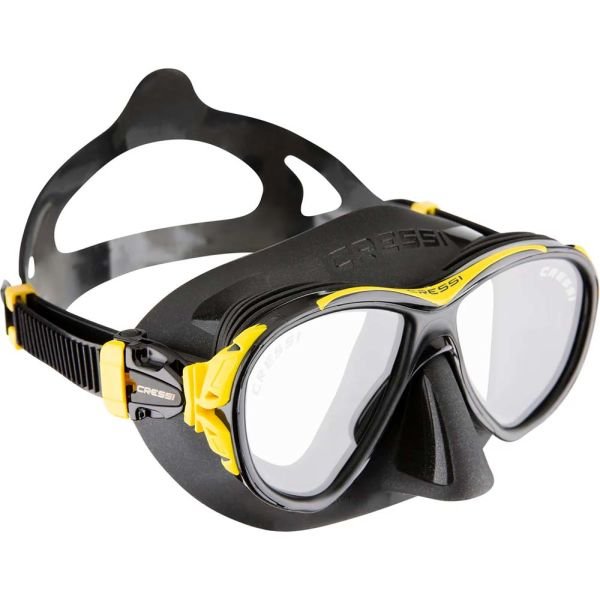 Cressi Naxos Dalış Maskesi BLACK-YELLOW