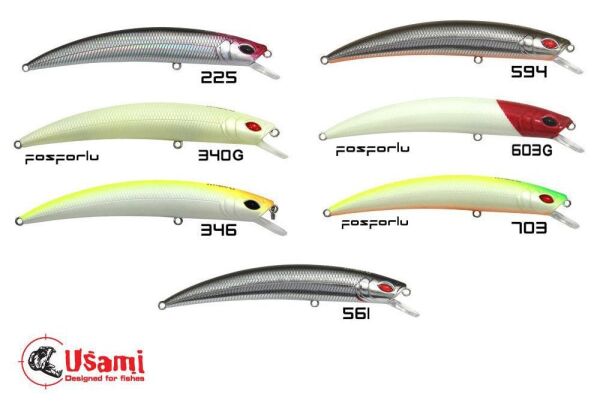 Usami Wasabi Min (Jir) 110F-SR 12.4 G Maket Balık 225